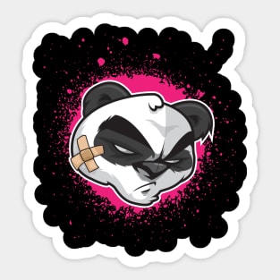 Scrappy Panda Sticker